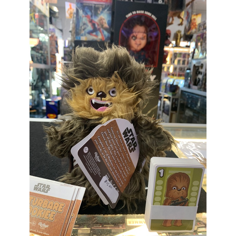 Star Wars dont upset Wookiee soft toy and cards