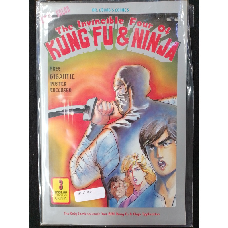 The Invincible Four Of Kung Fu And Ninja #3 Comic Book – N09091