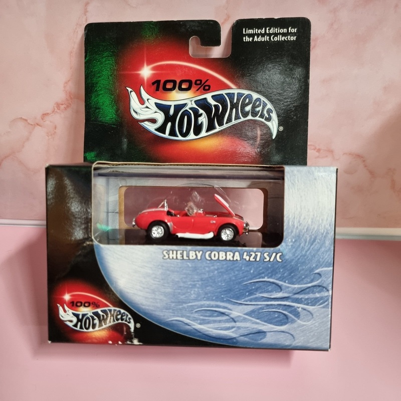 100% Hot Wheels Shelby Cobra 427 S/C Red Limited Edition for the adult collector