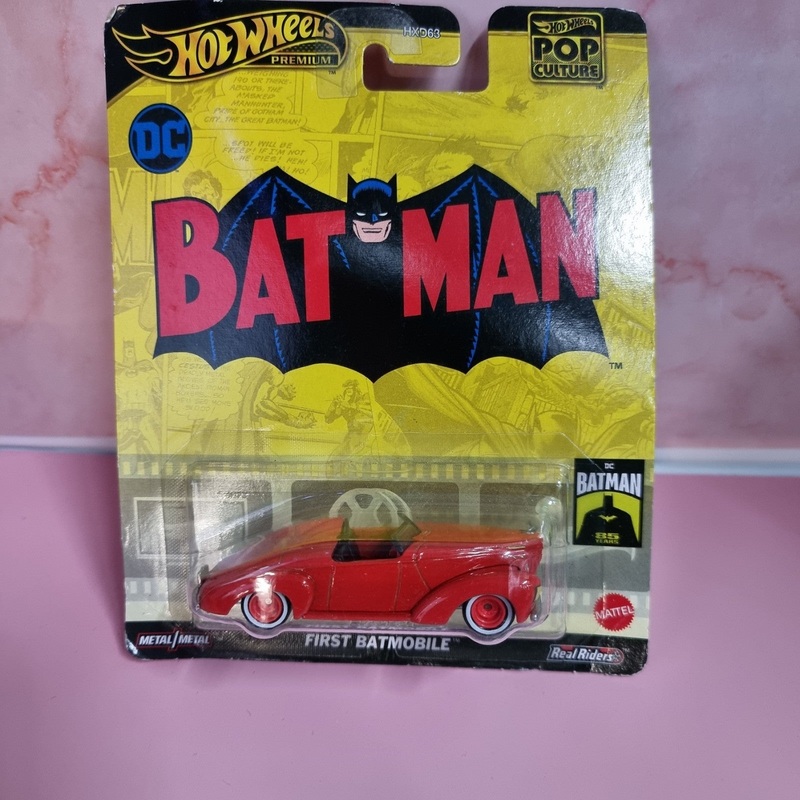 2024 Hot Wheels Premium Pop Culture DC Comics Batman First Batmobile Red 1:64