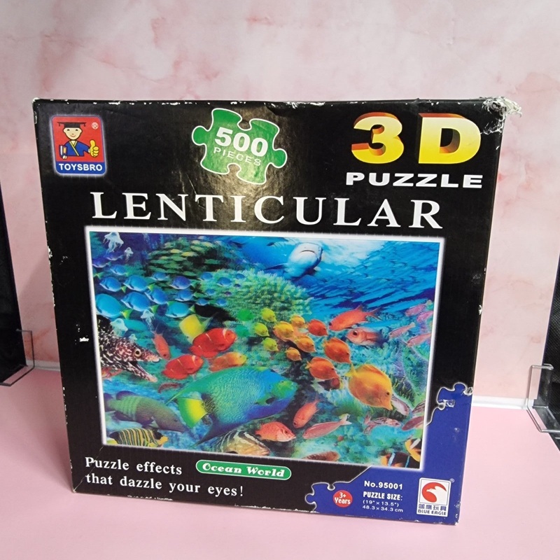 AQUARIUM 3D Lenticular 500 Piece Puzzle Ocean World