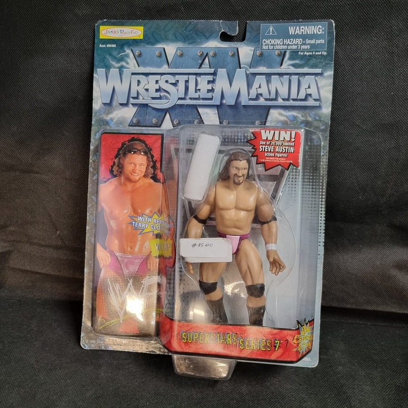 WWF Jakks Superstars Series 7 Val Venis BCA Action Figure with Cloth Towel WM 15