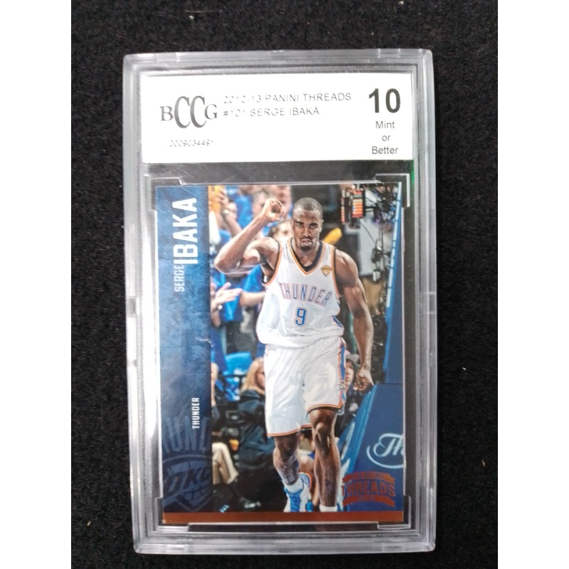 2012-13 Panini Threads Serge Ibaka #101 – BCCG GRADED CARD 10 – N09435