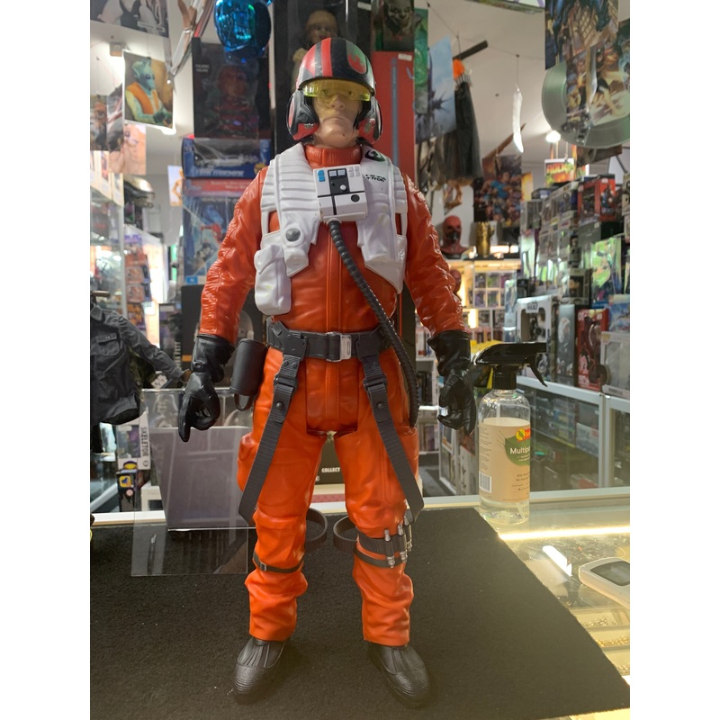 Star Wars 18 inch Poe Dameron figurine used as is no box