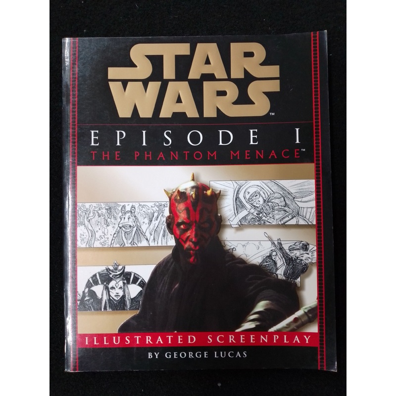 Star Wars Episode 1 The Phantom Menace Illustrated Screenplay – N09436