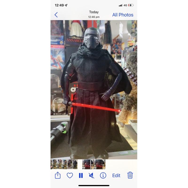 Star Wars Kylo Ren animatronic figure used no box