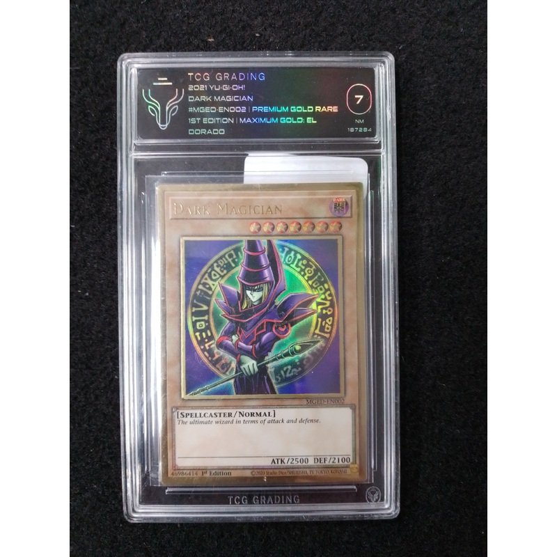 YU-GI-OH!  DARK MAGICIAN #MGED-EN002 | PREMIUM GOLD RARE 2021 – TCG GRADED CARD 7