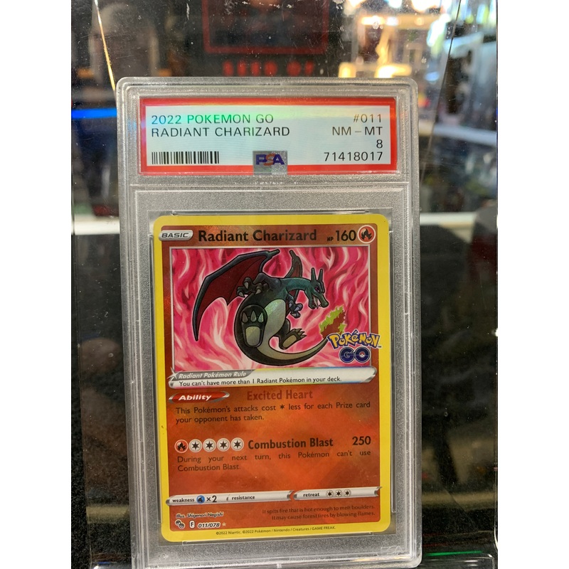 2022 Pokmon go radiant Charizard graded card