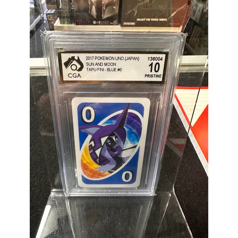 2017 Pokemon Uno (Japan Sun & Moon Tapu Fini Blue #0 10 PRISTINE