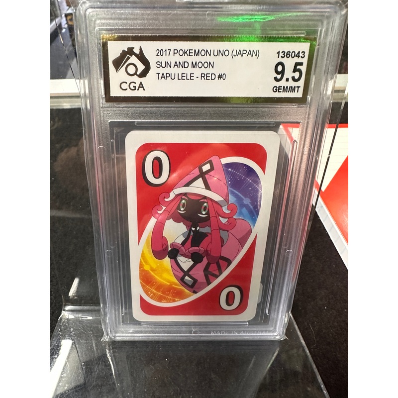 2017 Pokemon Uno (Japan Sun & Moon Tapu Lele Red #0 9.5GEM/MT