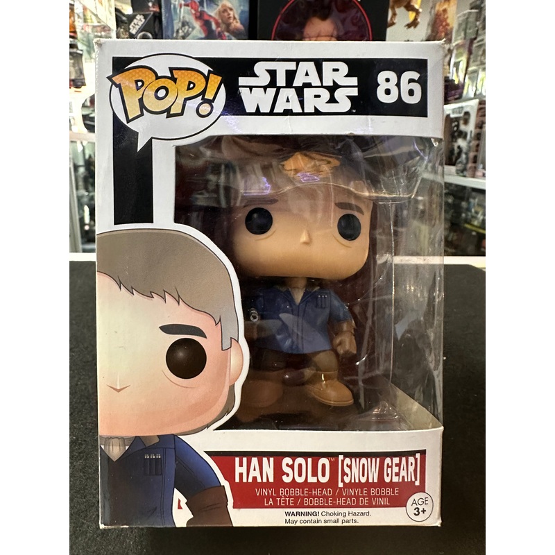 Star Wars Funko POP 86 Han Solo Snow Gear THE FORCE AWAKENS Bobble Head