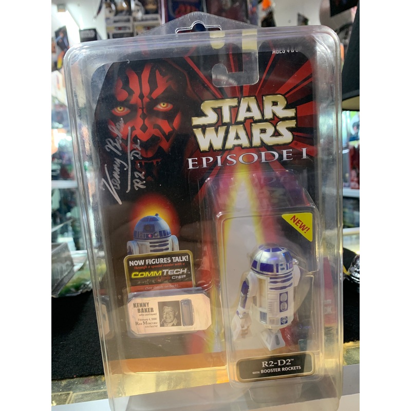 Star Wars episode 1 R2 D2 1998 signed comm tech chip