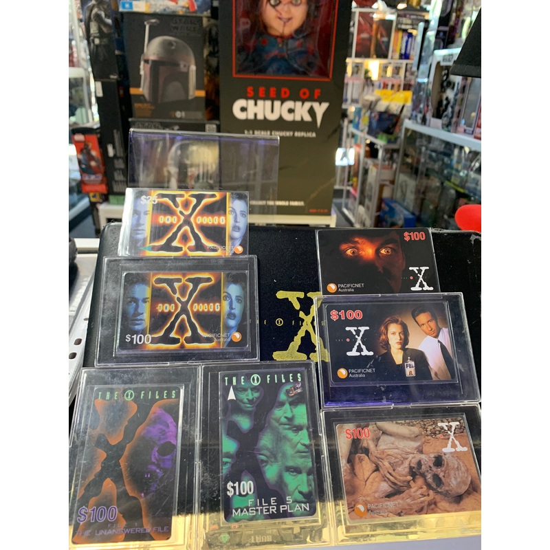 the X Files phone cards total 7