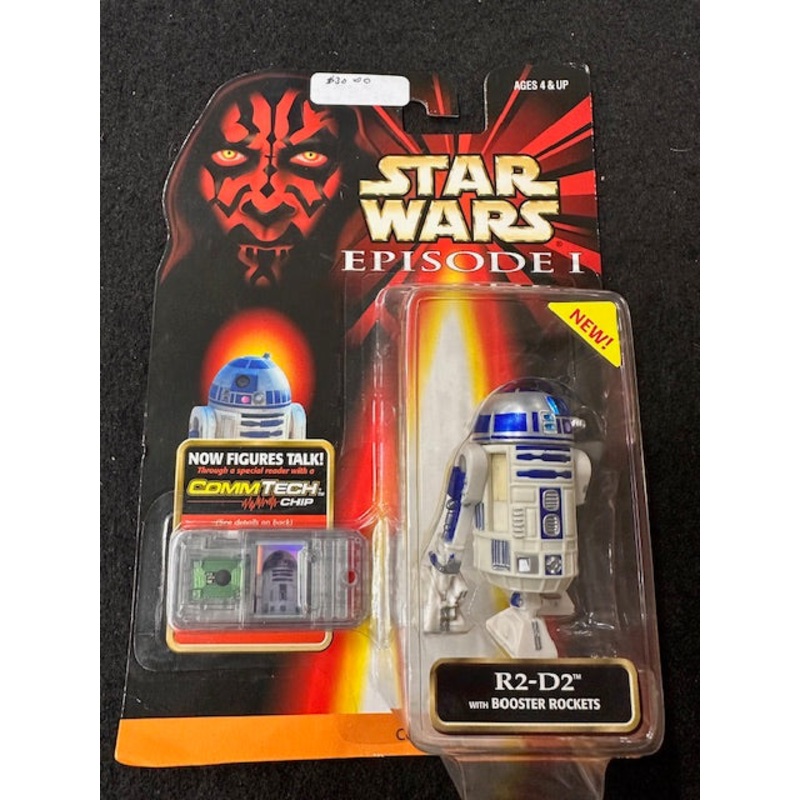 Star Wars Episode 1 R2-D2 with Booster Rockets Comm Tech Chip Action Figures