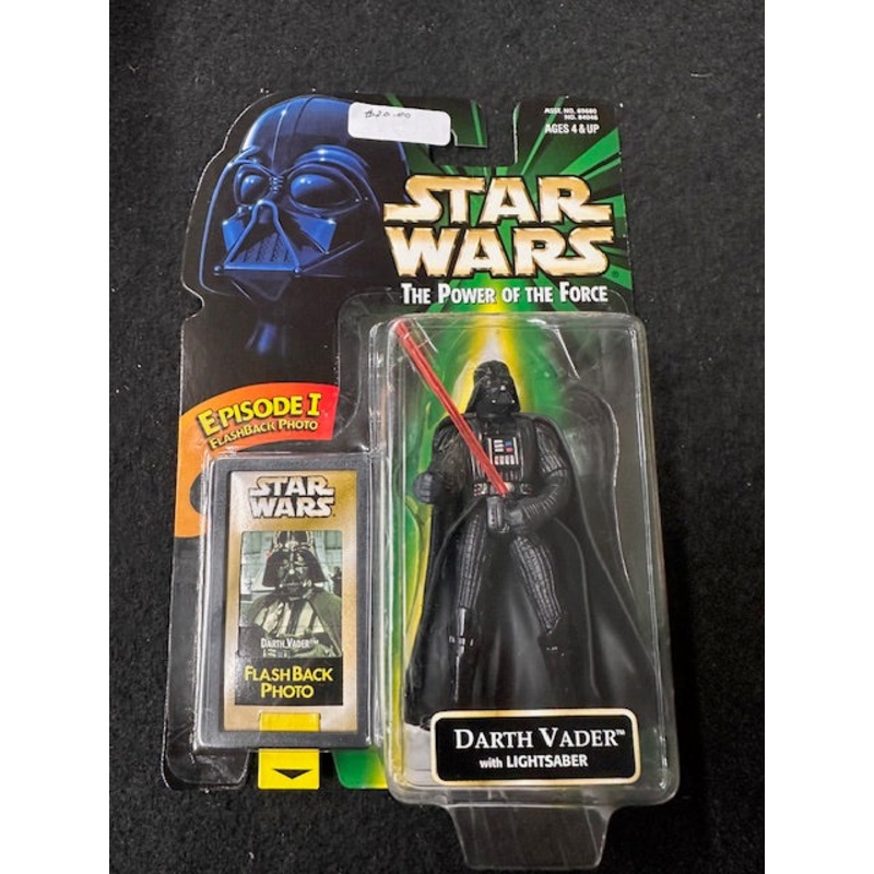 Star Wars The Power of the Force Darth Vader Action Figure with Flashback Photo