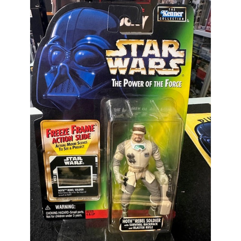 Star wars the power of the force freeze frame hoth rebel soldier figure