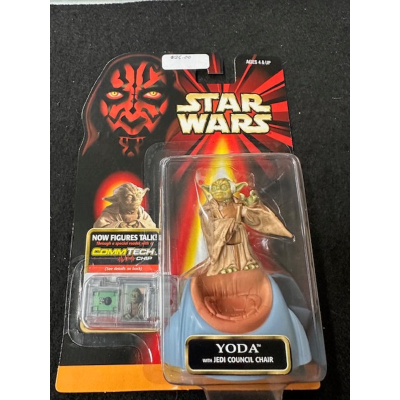 Yoda Action Figure Toy With Jedi Council Chair Episode 1