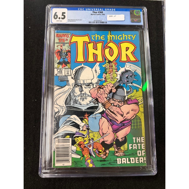 THE MIGHTY THOR COMIC #368 CGC 6.5