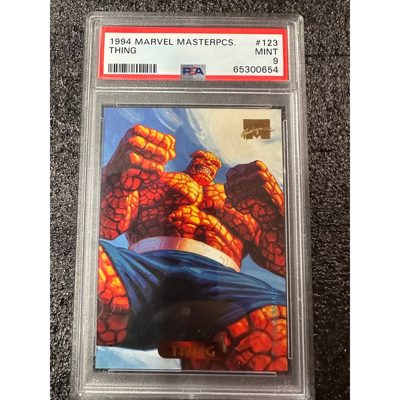 1994 MARVEL MASTERPCS THING #123 PSA MINT 9