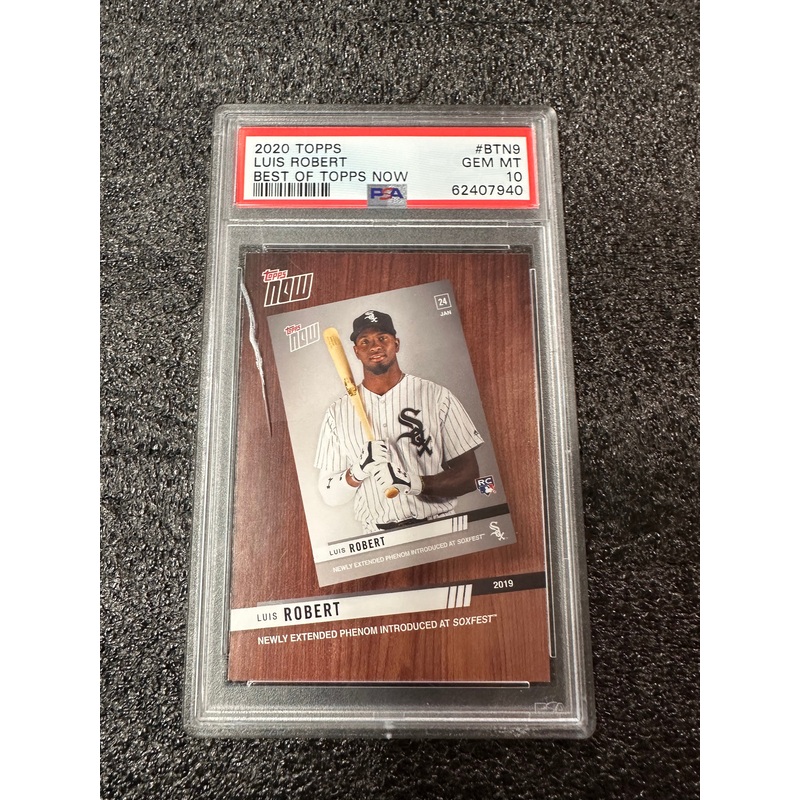 2020 TOPPS LUIS ROBERT PSA #BTN9 GEM MT 10