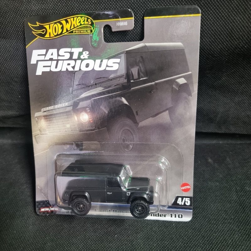 2024 Hot Wheels Premium BLACK LAND ROVER DEFENDER 110 Fast and Furious 1:64 4/5