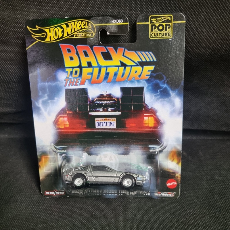 Back To The Future Time Machine Hot Wheels Premium Pop Culture 2025 Real Riders