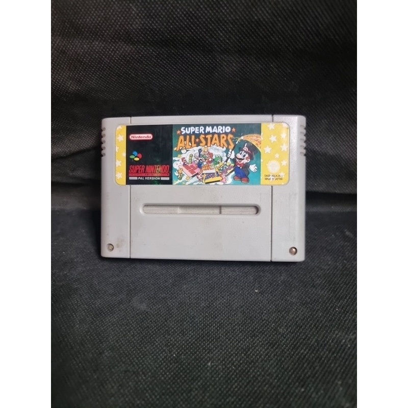 super nintendo  super mario all stars pal cartridge only