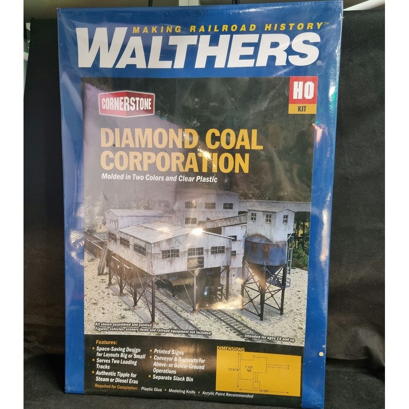 Walthers 933-4046 HO Scale Diamond Coal Corporation Building Kit