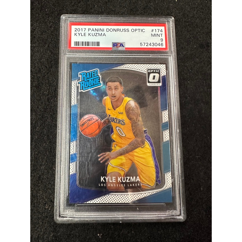 2017 PANINI DONRUSS OPTIC KYLE KUZMA #174 MINT 9