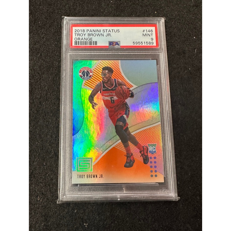 2018 PANINI STATUS TROY BROWN JR ORANGE #146 MINT 9