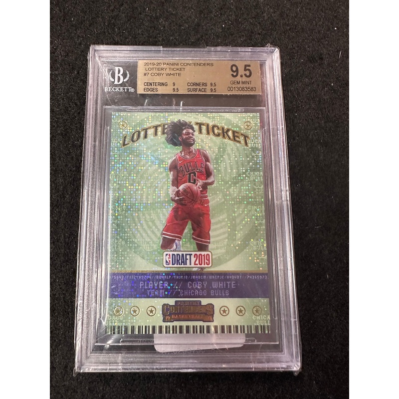 2019-20 LOTTERY TICKET #7 COBY WHITE 9.5 GEM MINT