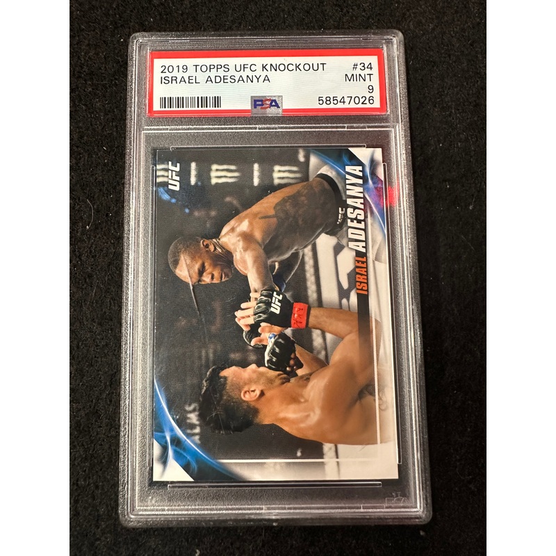 2019 TOPPS UFC KNOCKOUT ISRAEL ADESANYA #34 MINT
