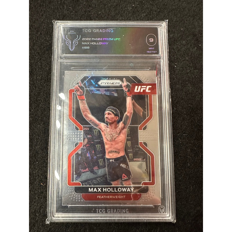 2022 MAX HOLLOWAY UFC TCG GRADING 9 MNT