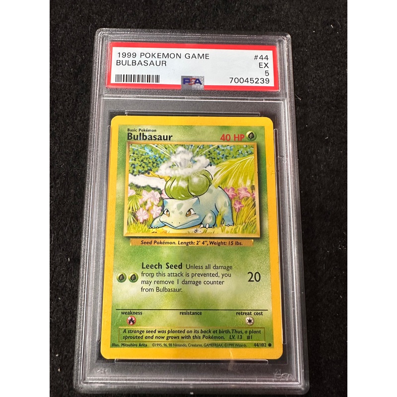 1999 POKEMON GAME BULBASAUR #44 EX 5