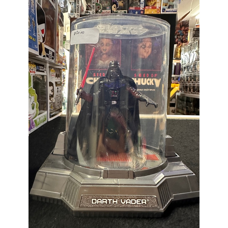 STAR WARS TITANIUM DIECAST DARTH VADER WITH DISPLAY CASE