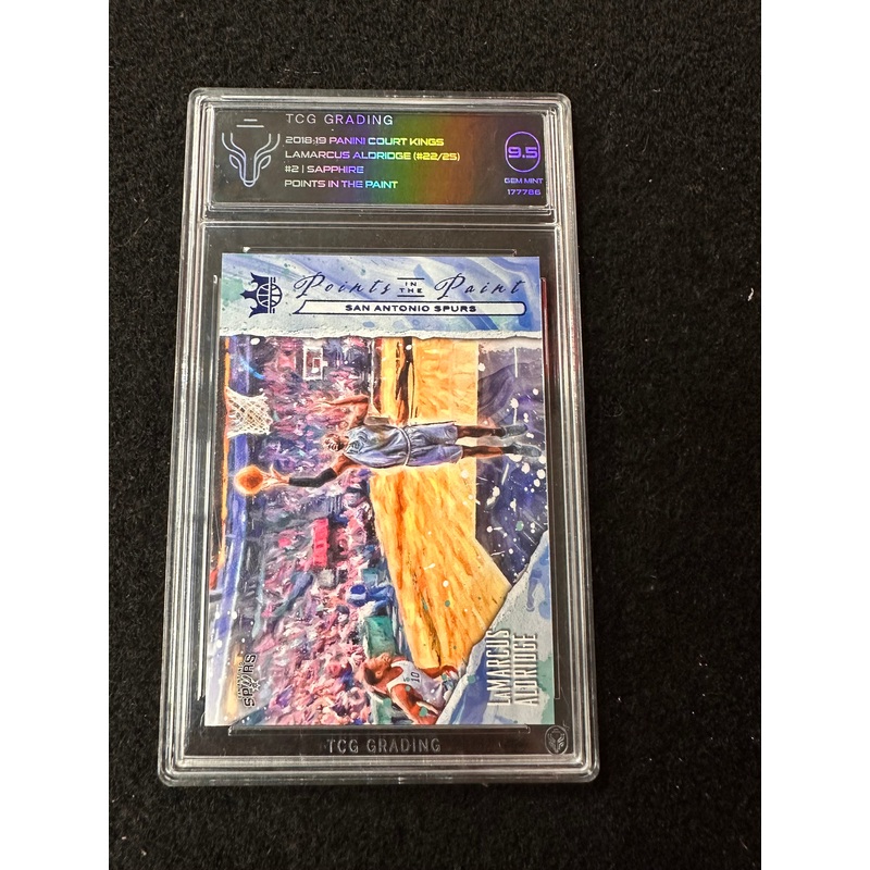 2018-19 PANNI COURT KINGS LAMARCUS ALDRIDGE #22/25 TCG 9.5 GEM MINT