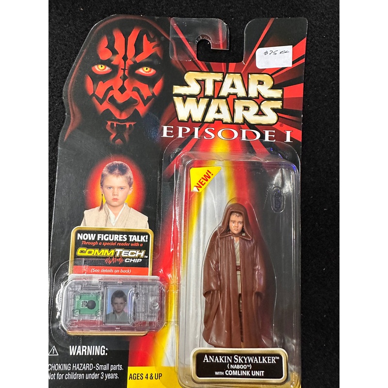 STAR WARS EPISODE 1 ANAKIN SKYWALKER (NAOO) WITH COMLINK UNIT (COMMTECH CHIP)