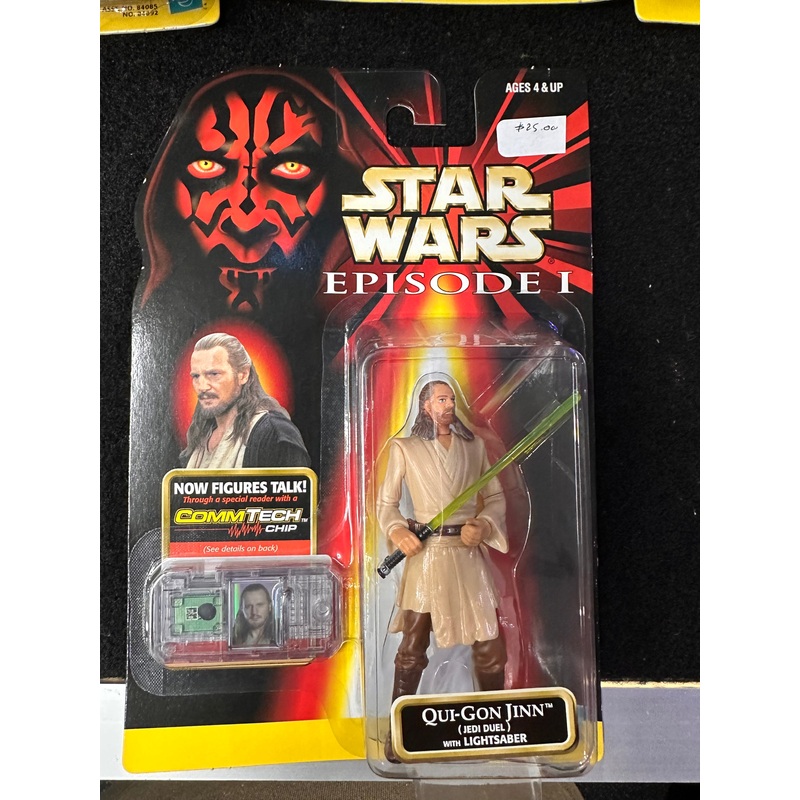 STAR WARS EPISODE 1QUI-GON JINN WITH LIGHTSABER (COMMTECH CHIP)