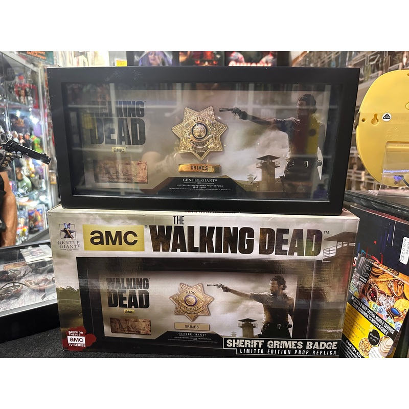 THE WALKING DEAD SHERIFF GRIMES BADGES LIMITED EDITION PROP REPLICA