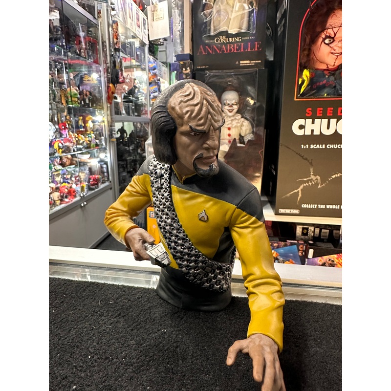 STAR TREK LT WORF MONEY BOX