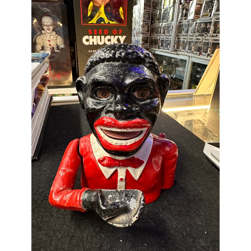 VINTAGE JOLLY MAN MECHANICAL BANK