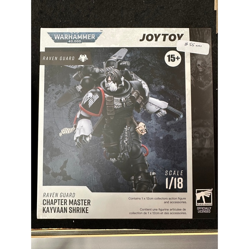 WARHAMMER 40,000 RAVEN GUARD JOY TOY CHAPTER MASTER KAYVAAN SHRIKE 1/18 SCALE