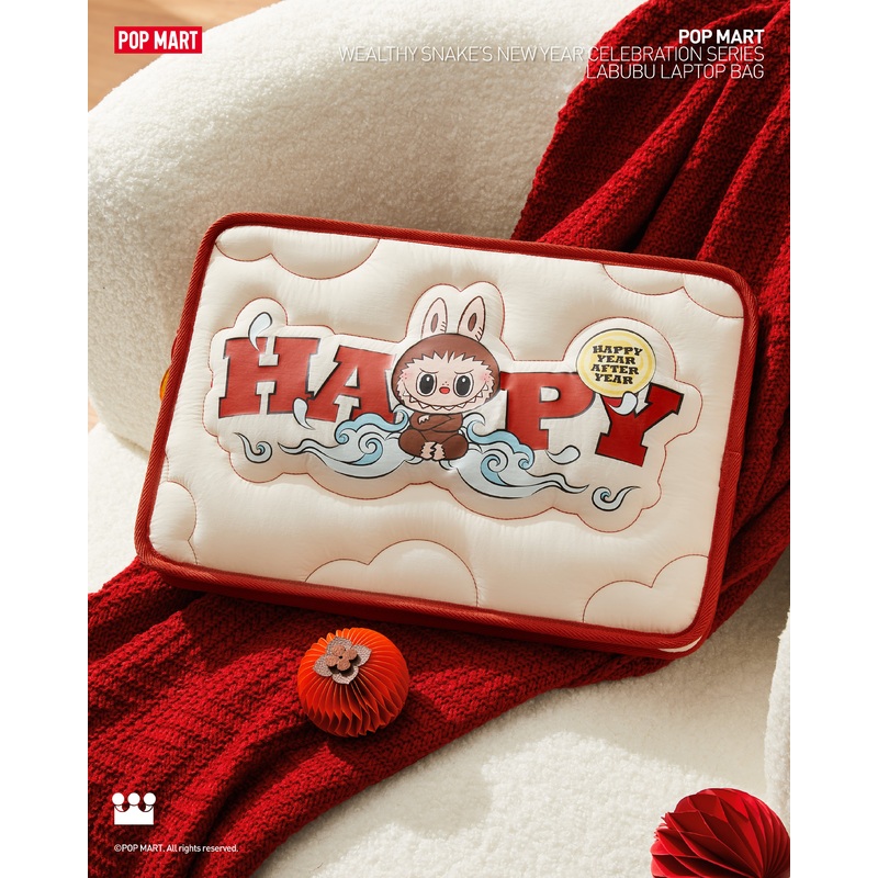 POP MART Wealthy Snake’s New Year Celebration Series-LABUBU Laptop Bag