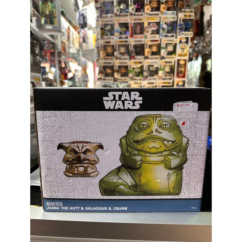 STAR WARS GEEKI TIKIS JABBA THE HUTT & SALACIOUS B. CRUMB