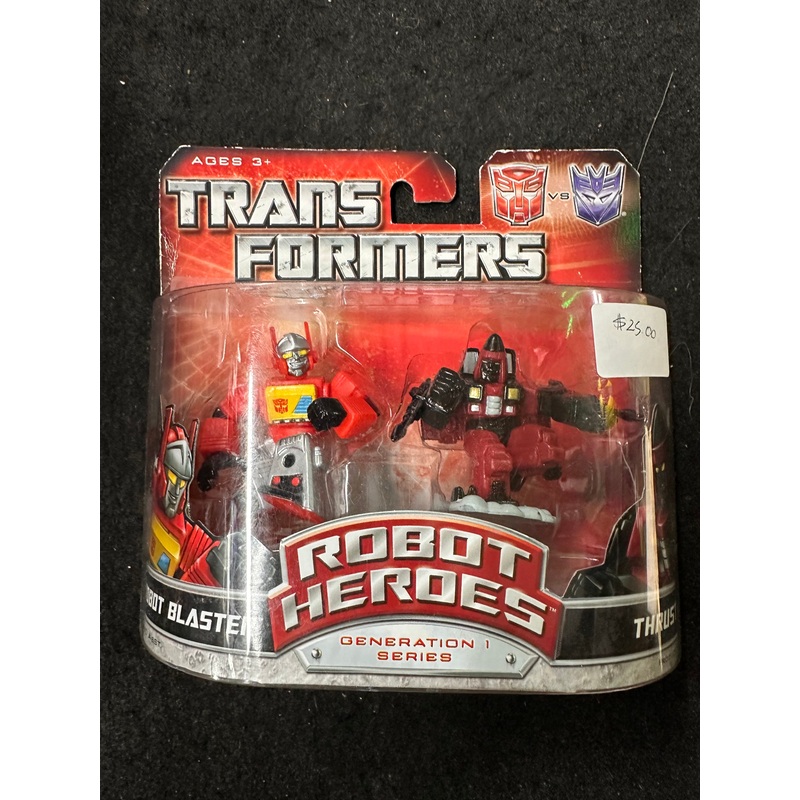 TRANSFORMERS UNIVERSE ROBOT HEROES GENERATION SERIES -AUTOBOT BLASTER/ THRUST