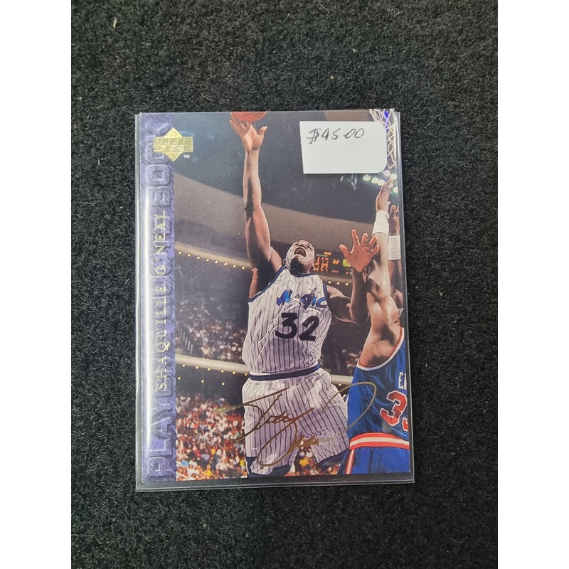 1994 UPPER DECK SHAQUILLE O’NEAL #49 GOLD SIGNATURE PLAYER QUOTE