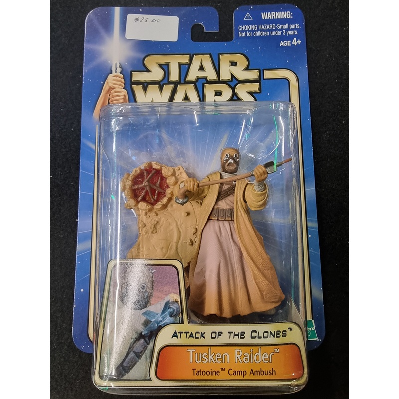 STAR WARS ATTACK OF THE CLONES TUSLEN RAIDER FIGURE