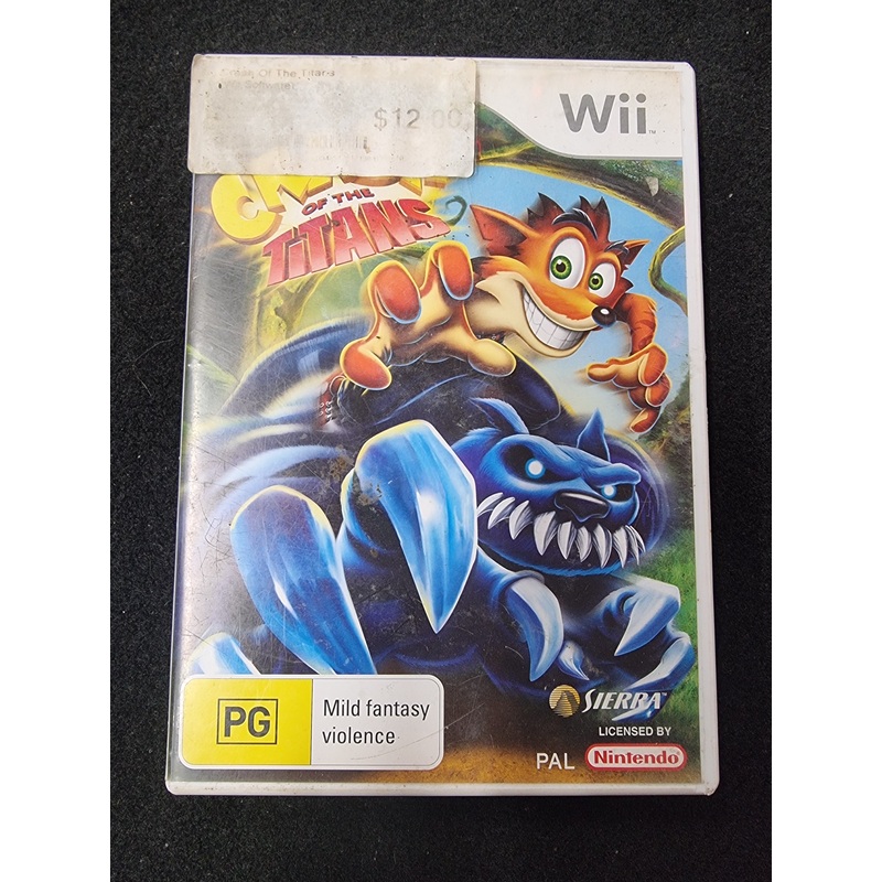 WII CRASH OF THE TITANS