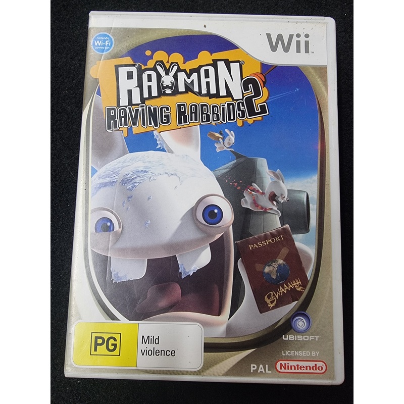WII RAYMAN RAVING RABBIDS 2