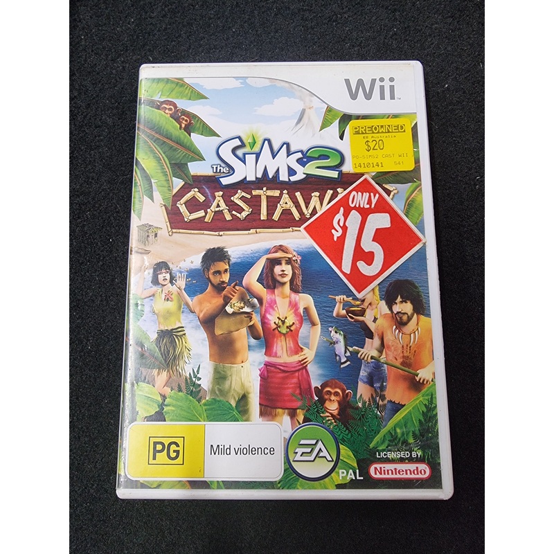 WII THE SIMS 2 CASTAWAY